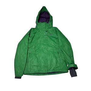 Under Armour Green Snowboard Ski Jacket Coat Hooded‎ Winter Outerwear